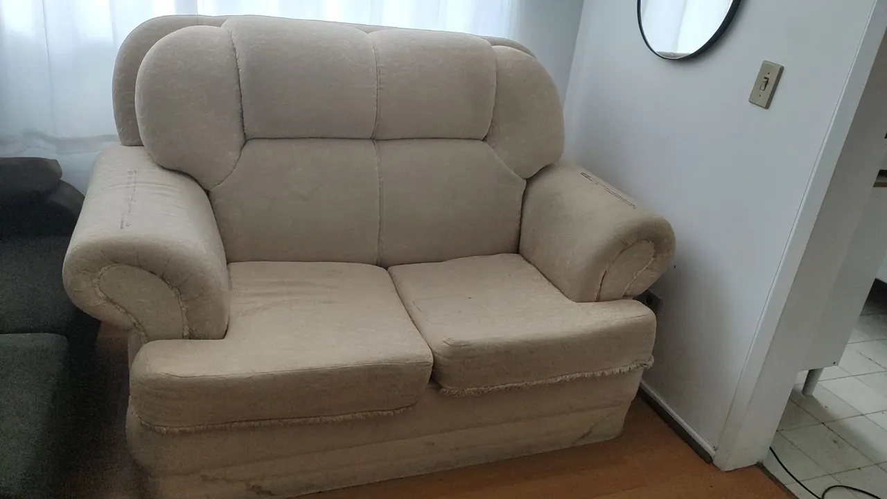 Doação Sofá 2 Lugares Bege