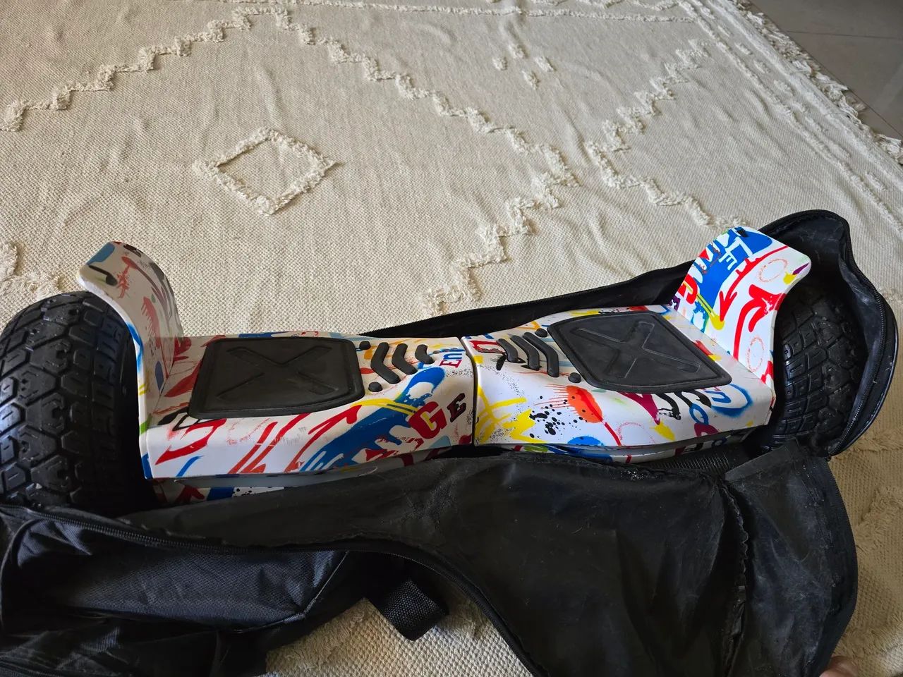 Hoverboard skate eletrico 8.5 / offboard original brinovar / led e Bluetooth  - Foto 2