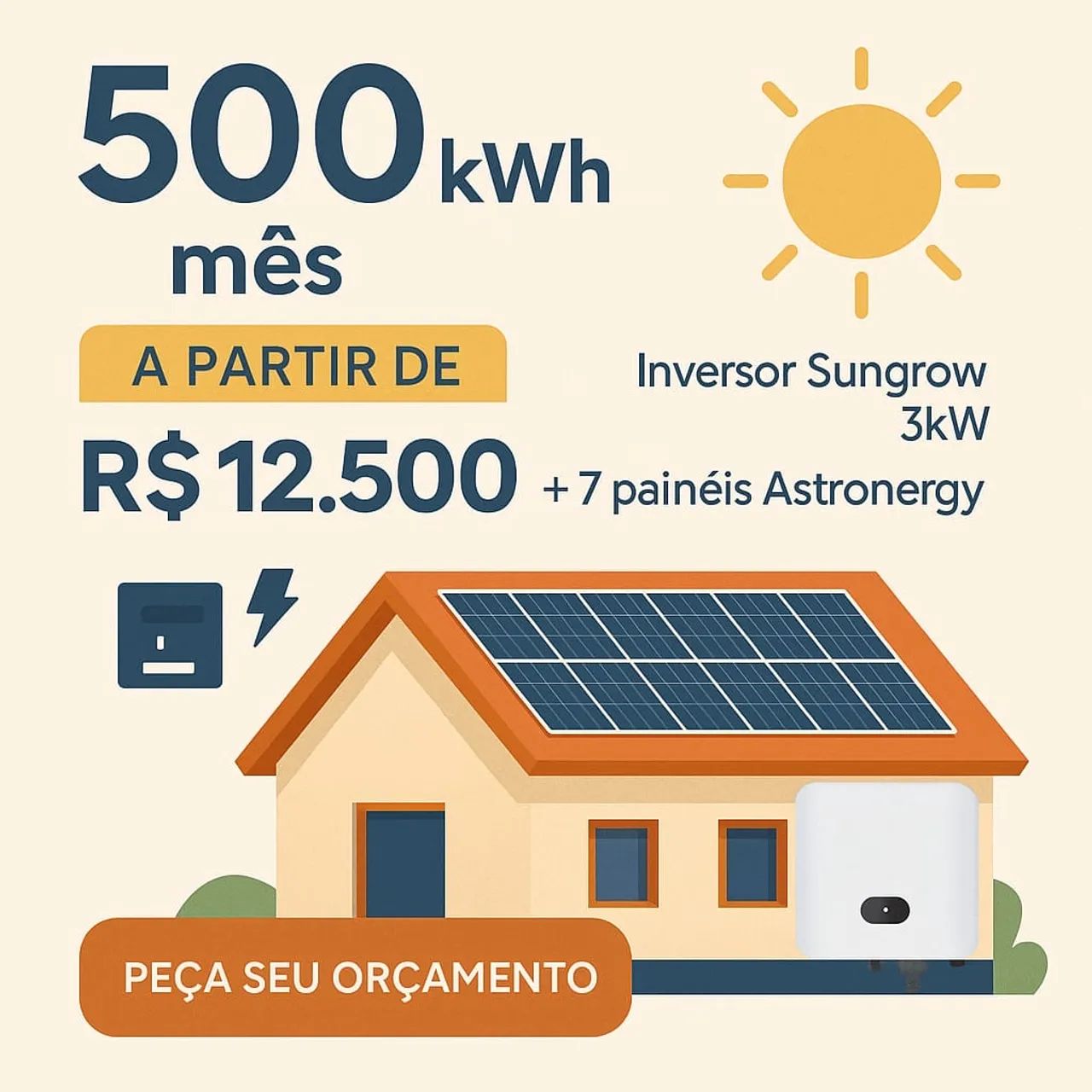 Energia Solar Residencial | 1000 kWh/mês - Foto 2