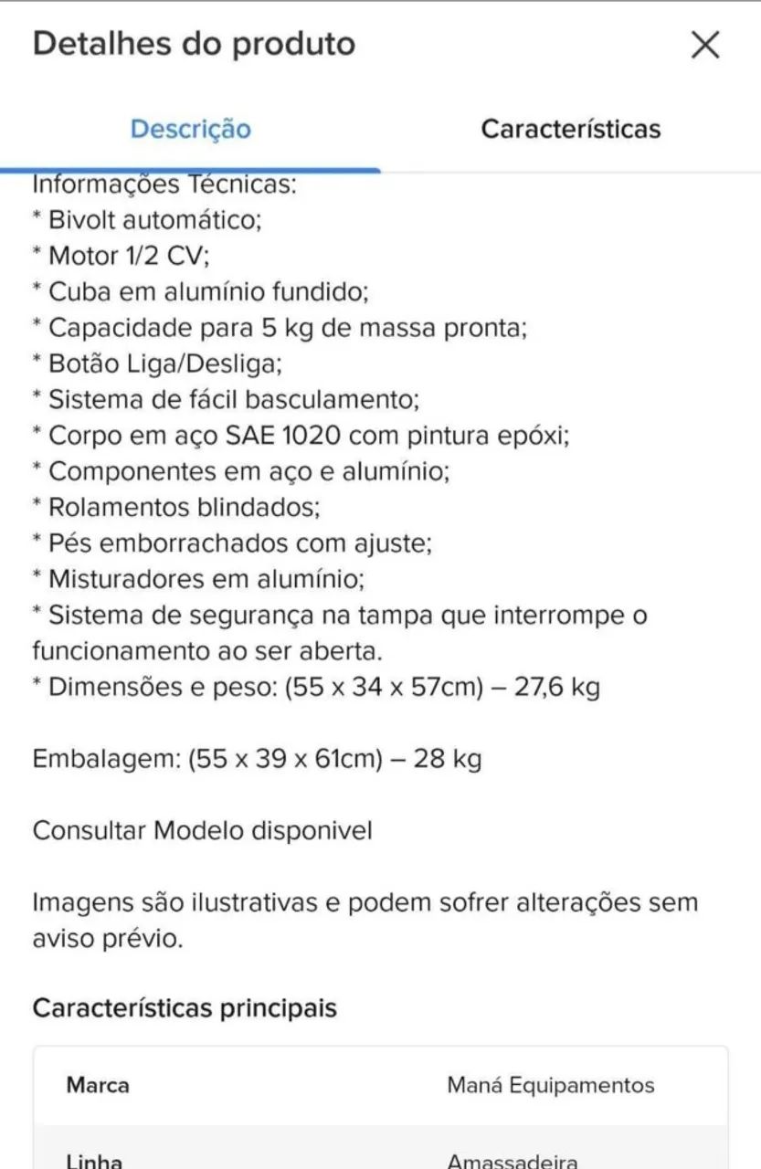 Amassadeira 5kg Maná - Foto 4