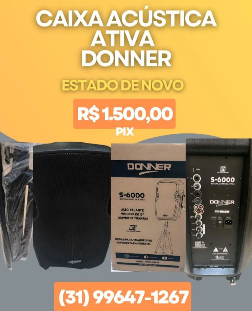Caixa Ativa 300 wms Donner