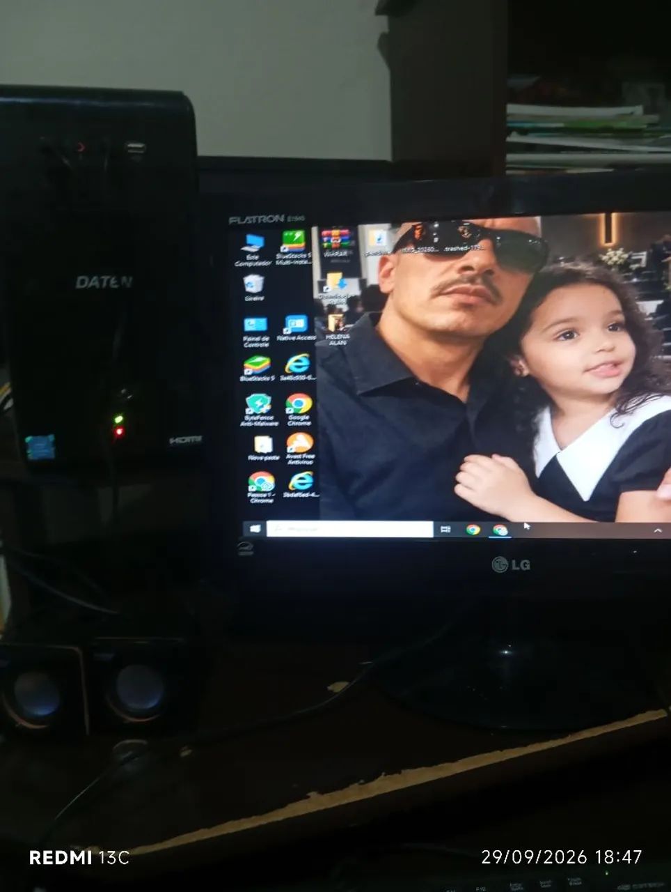 Vendo PC DATEN com monitor LG de 18 polegadas
