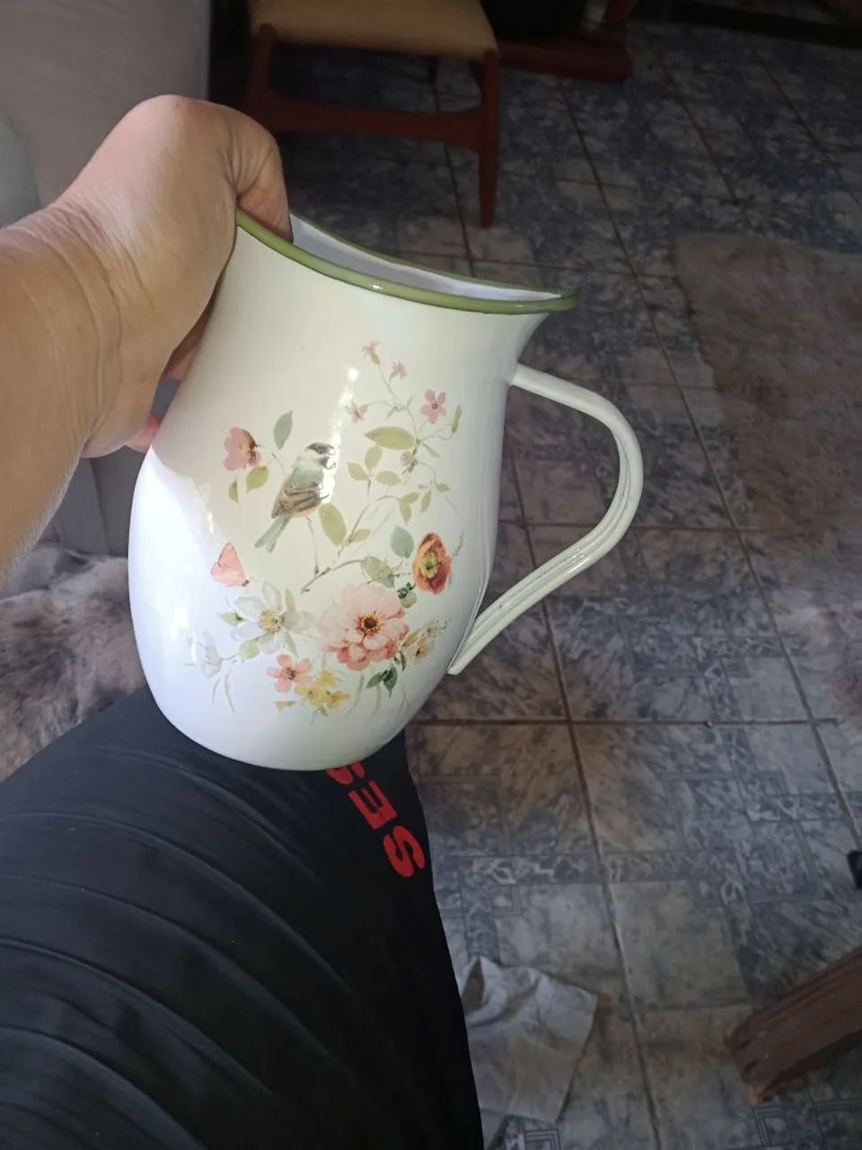 jarro com bacia antiquidade - Foto 3
