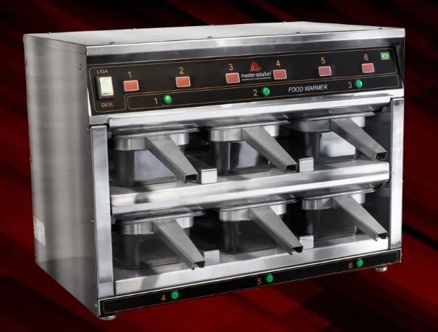 Mantenedor de proteina- food Warmer - 6 gavetas - Multisolution - Novo