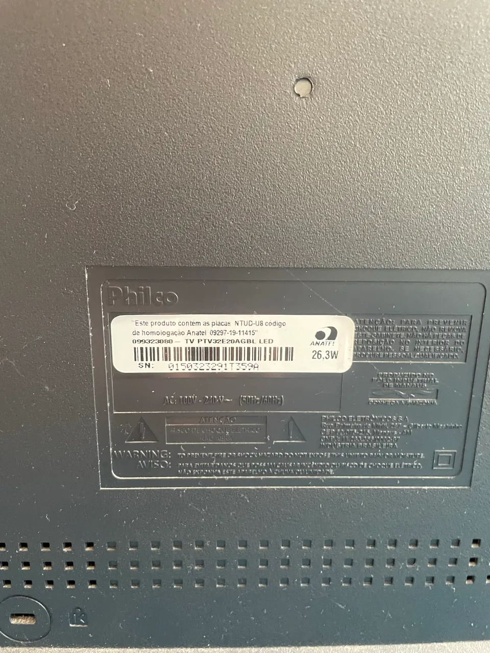 Tv com defeito display queimado Philco 32?  - Foto 4