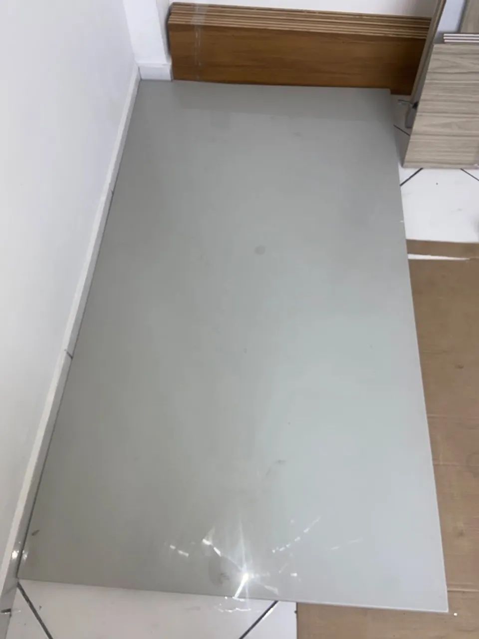 Tampo de mesa de laca com vidro - Foto 2