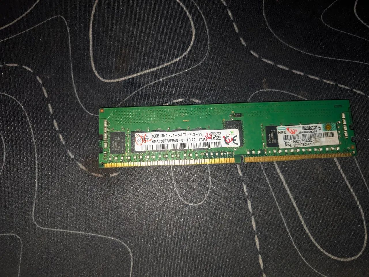 Memoria ram ddr4 2400 16gb modelo de SERVIDOR RDIMM 