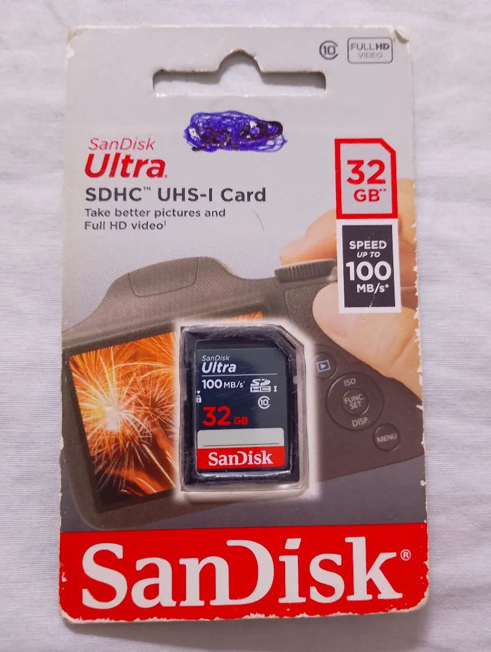 Cartão de memória 32gb lacrado 