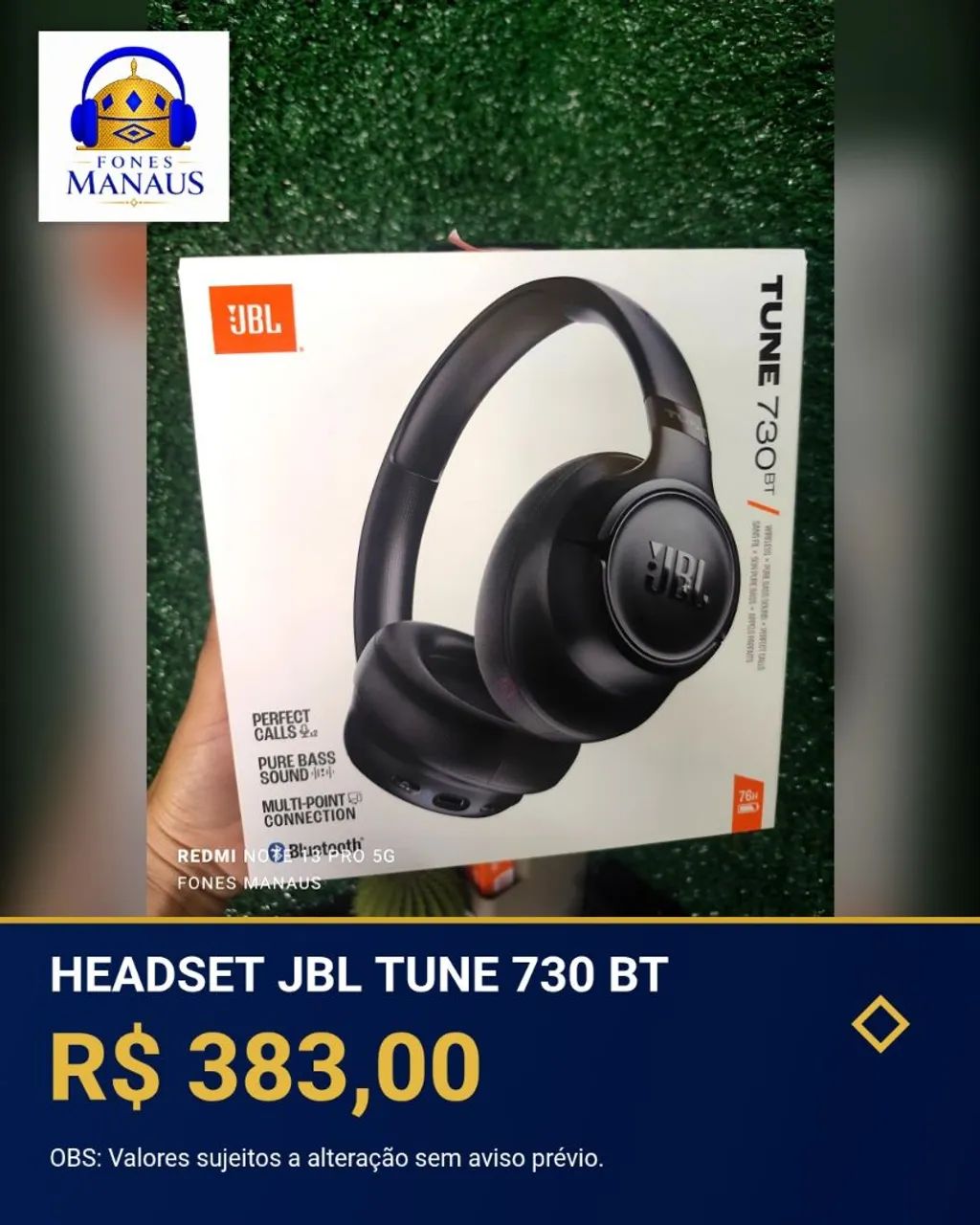 Headset JBL Tune 730BT bluetooth original  - Foto 2