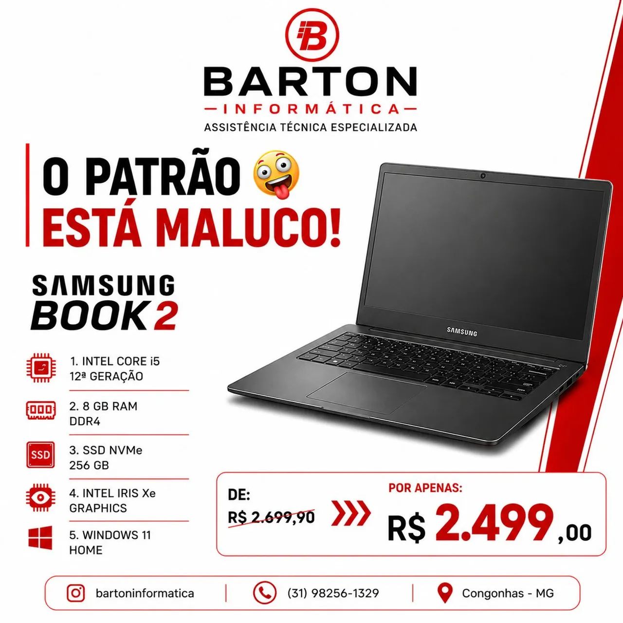 Notebook Samsung book2 