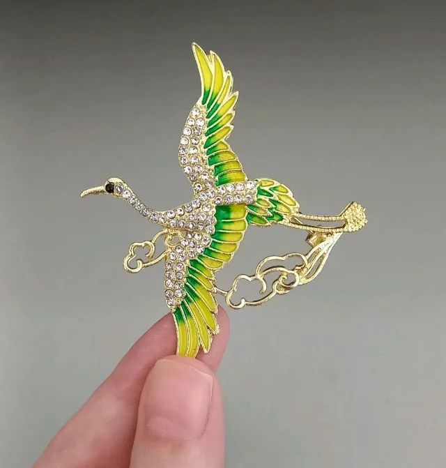 Broche de Pássaro Cegonha (novo)
