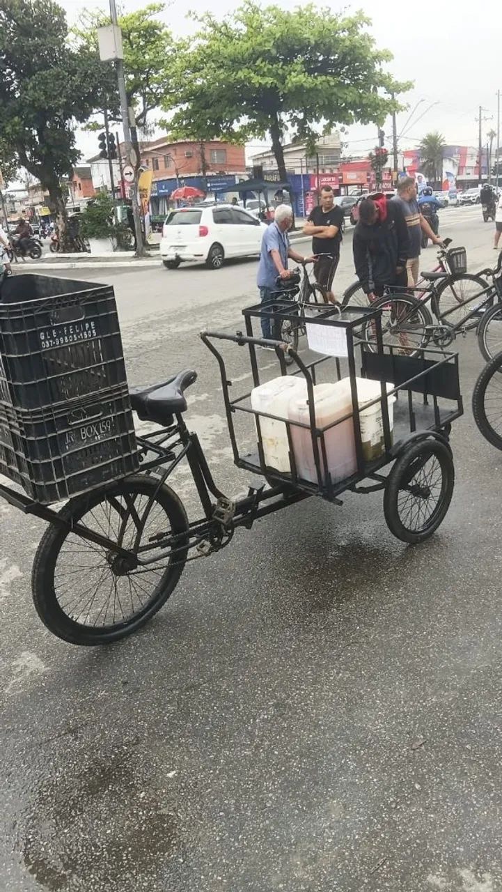 Triciclo de carga galvanizado pintado  - Foto 3