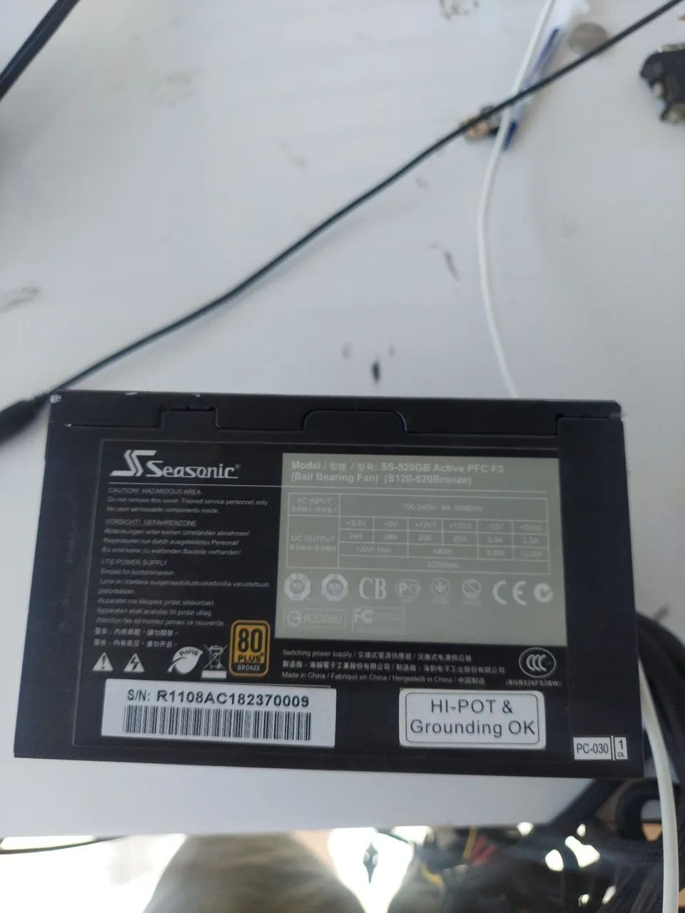 Fonte 520w 80 Plus bronze