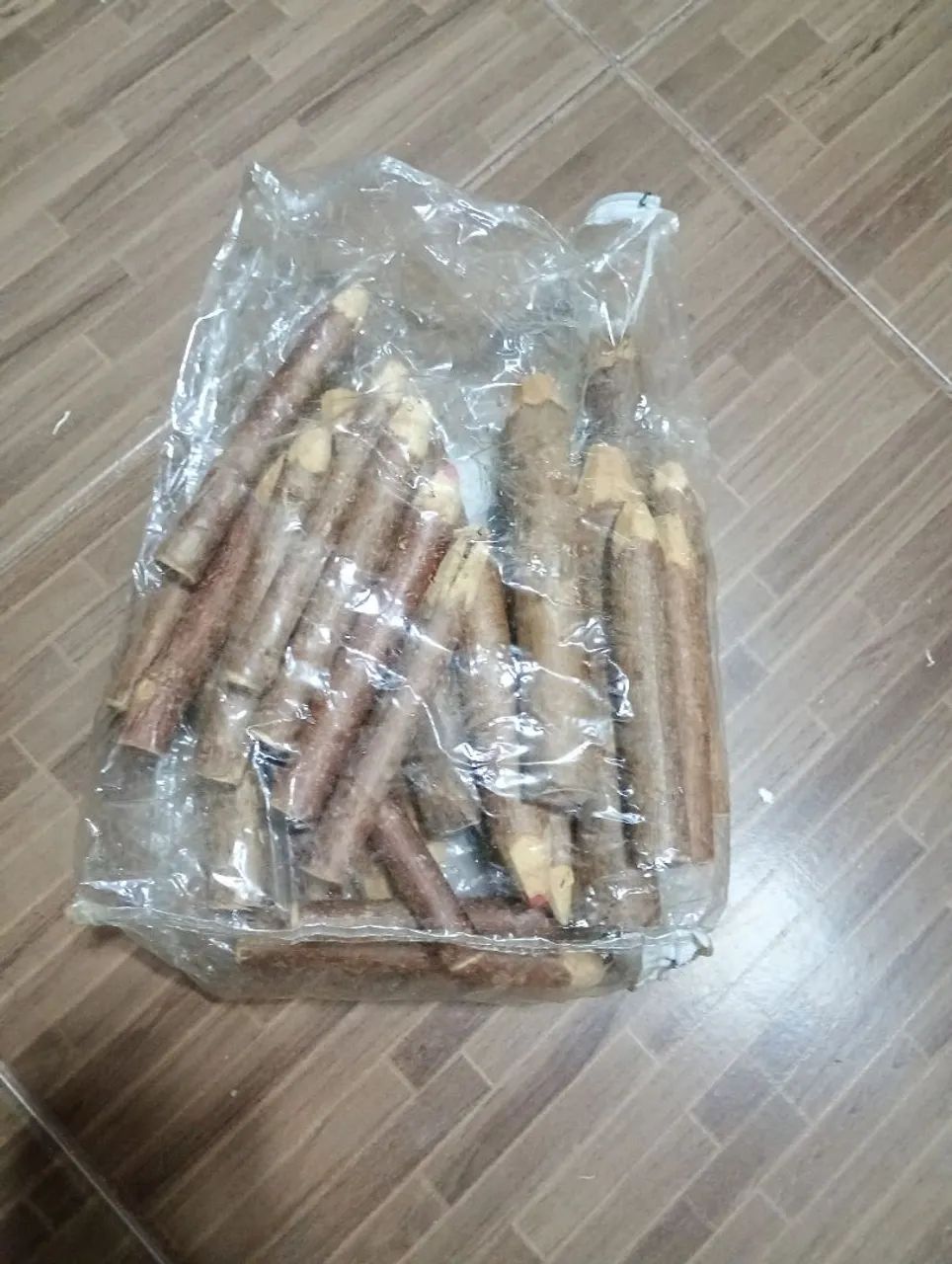 Lápis artesanal para decoração 
