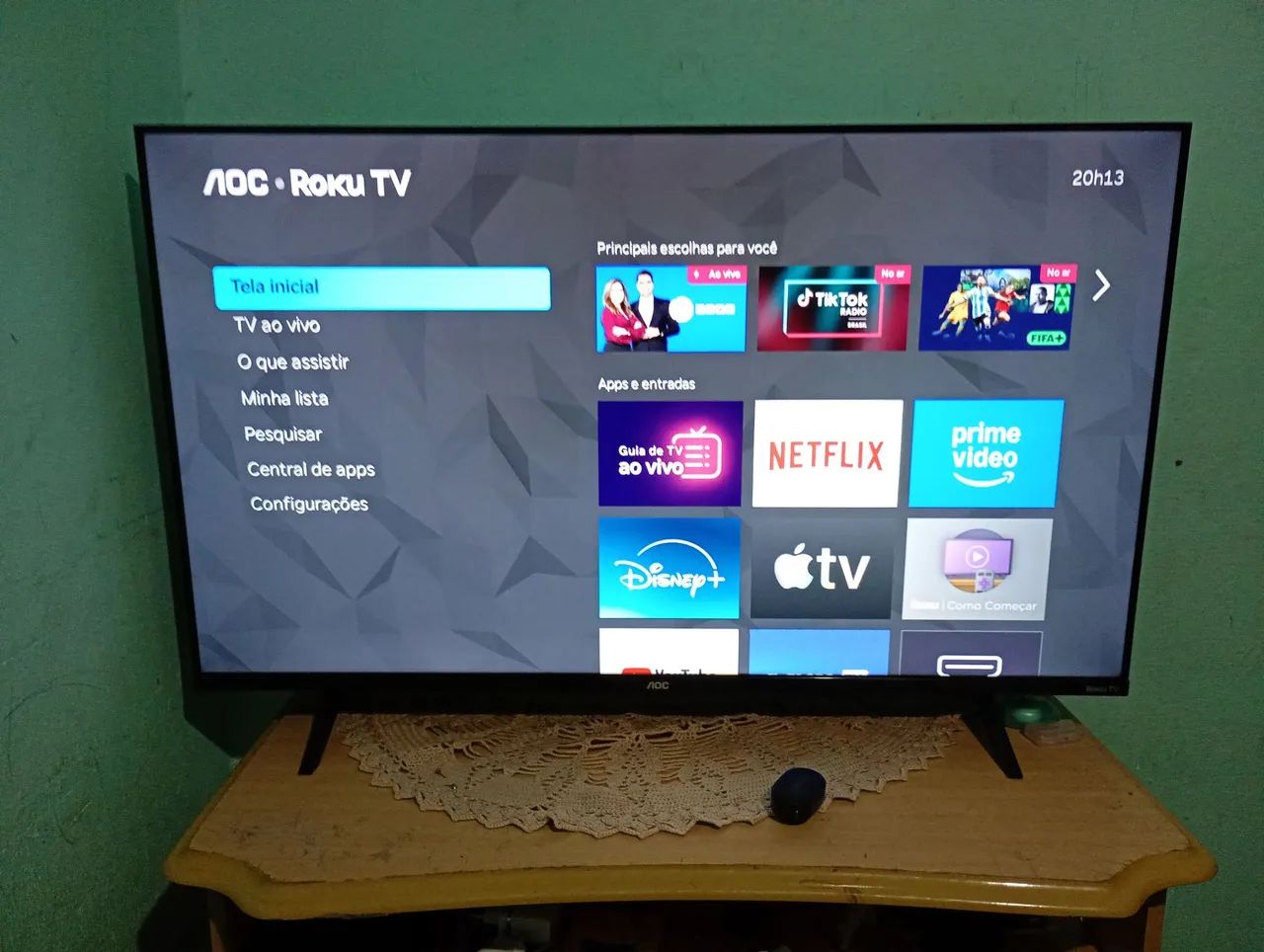 tv AOC roku 43 polegadas vem nela apenas Pix oud dinheiro não faço pelo aplicativo  - Foto 3