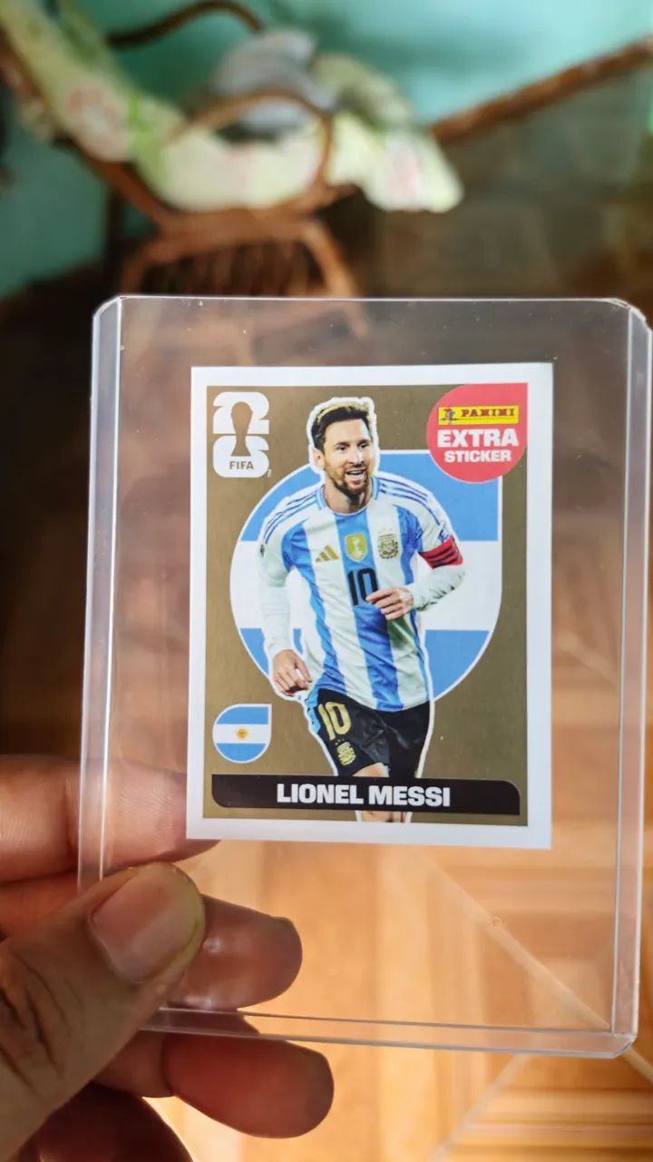 Figurinha Lionel Messi Ouro Gold Original  - Foto 2