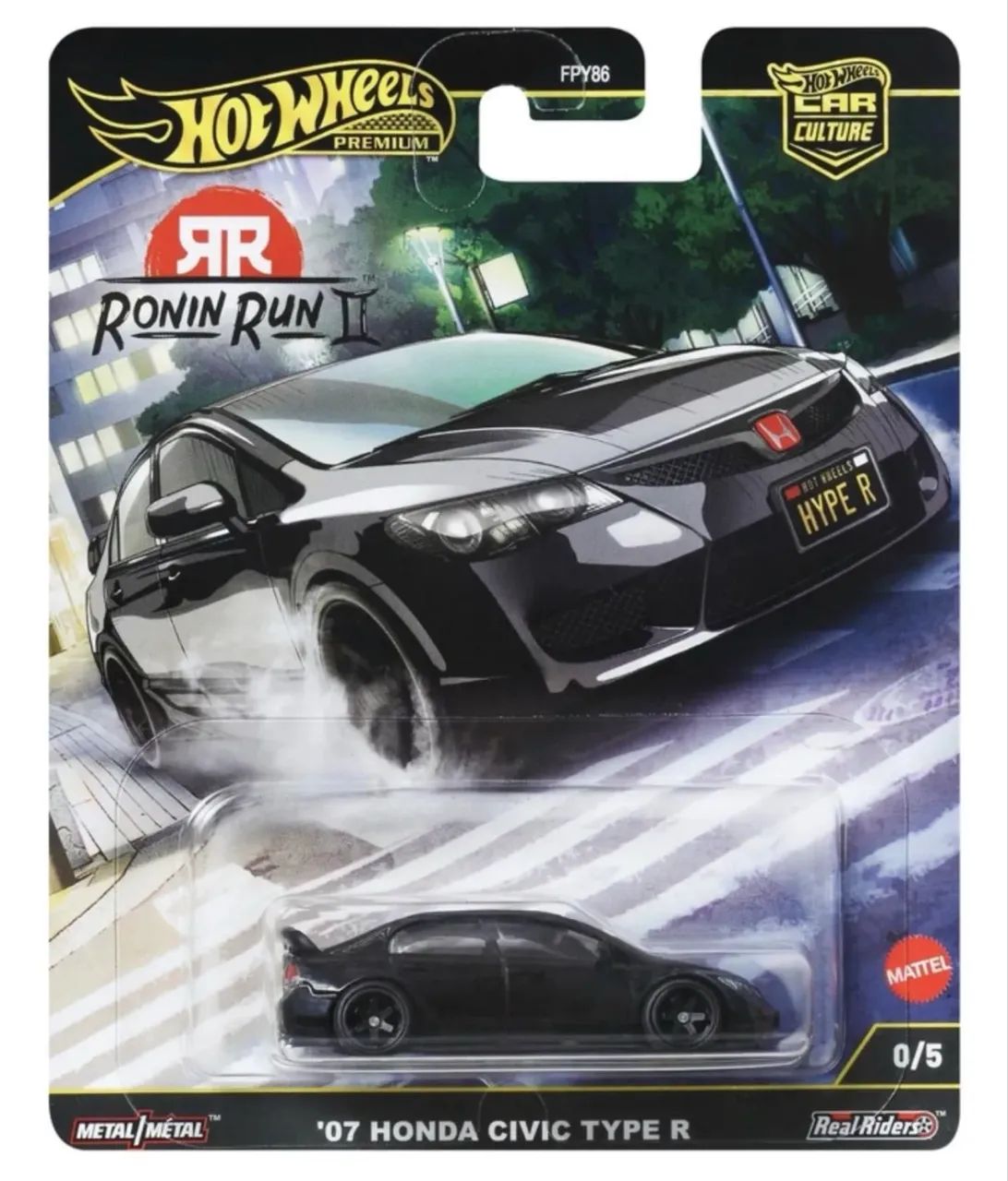 ホットウィール ローニン・ラン ホンダ シビック TYPE R FD2 チェイス Hot Wheels Premium Honda Civic Type R Chase Ronin Run 2025 | Frete