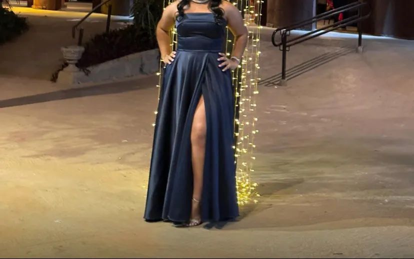 Vestido azul marinho ziberline glow  - Foto 2