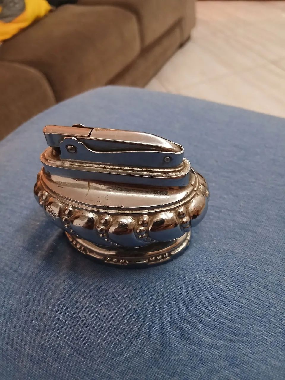 ISQUEIRO DE MESA ANTIGO JAPÃO MODELO CROWN 181g - Foto 3