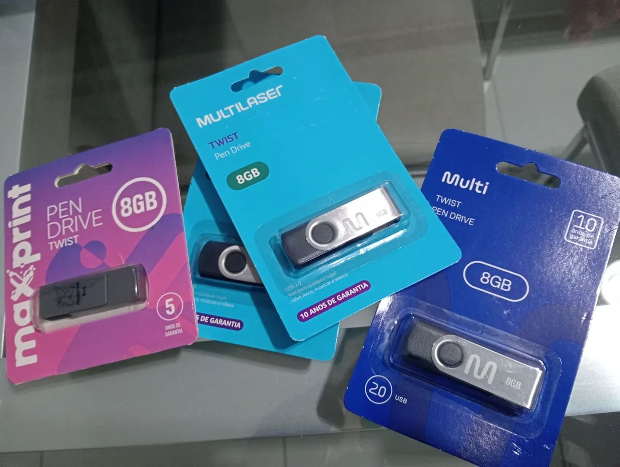 PEN DRIVE MULTILASER E OUTROS 8GB - Foto 6