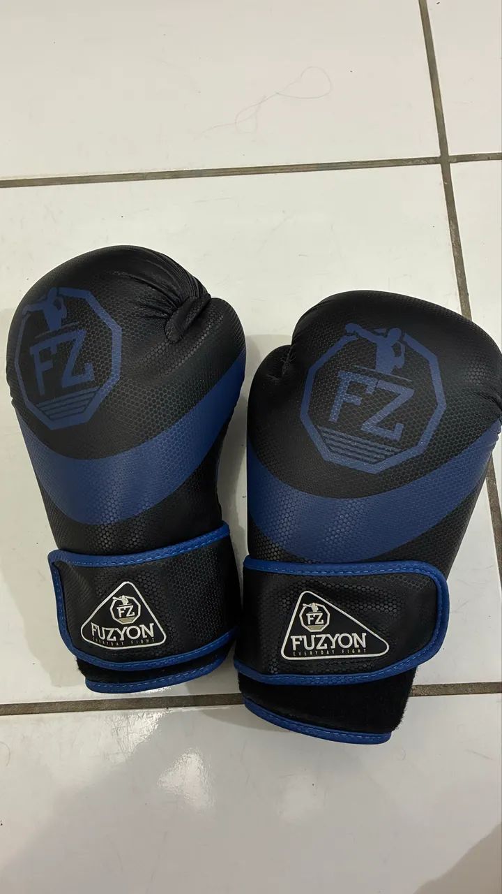 Luva de Boxe Fuzyon Azul - Foto 4