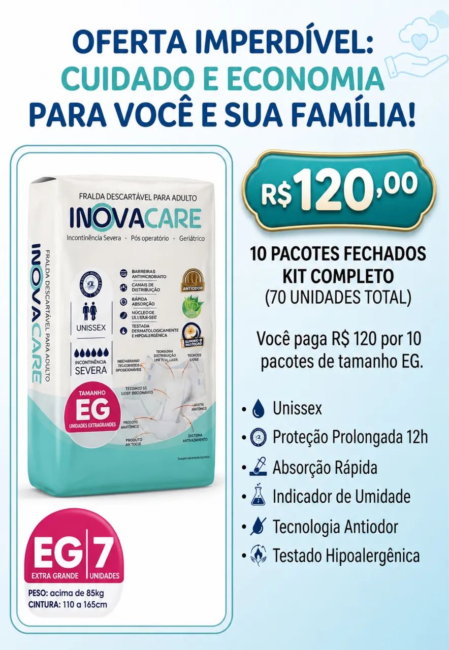 Fraldas geriátricas 