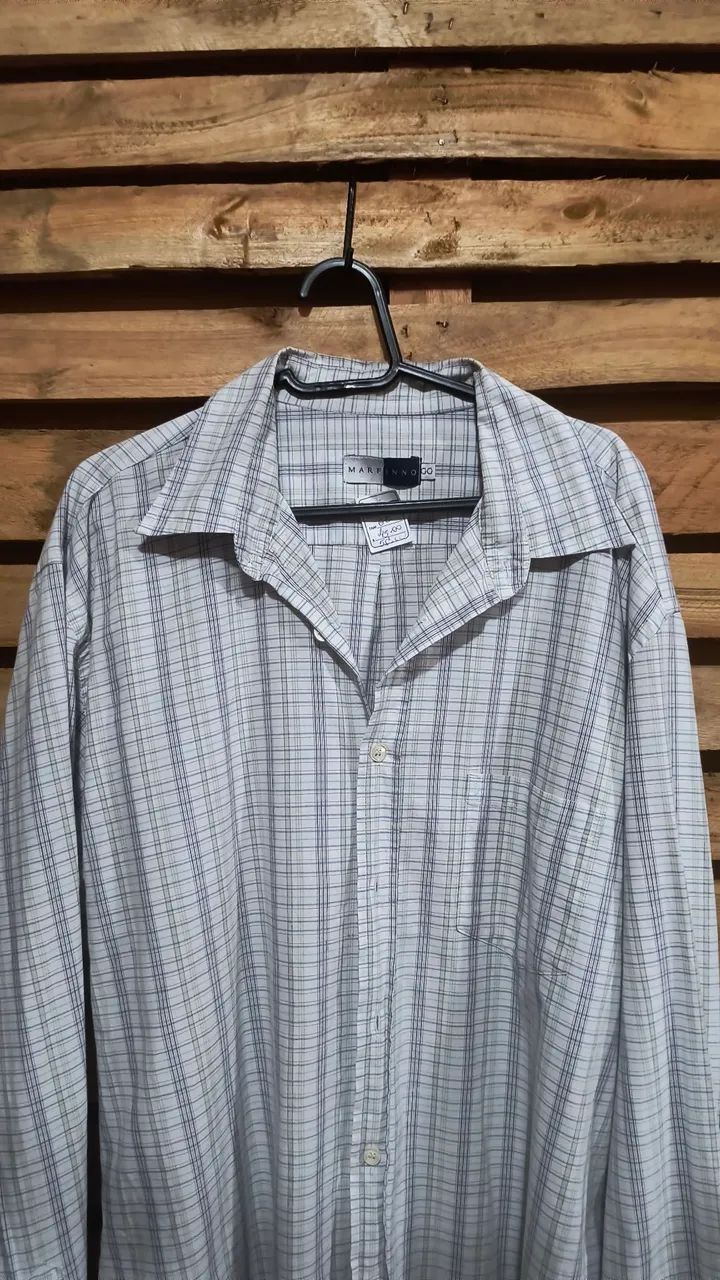 Camisa social xadrez masculina - Foto 2