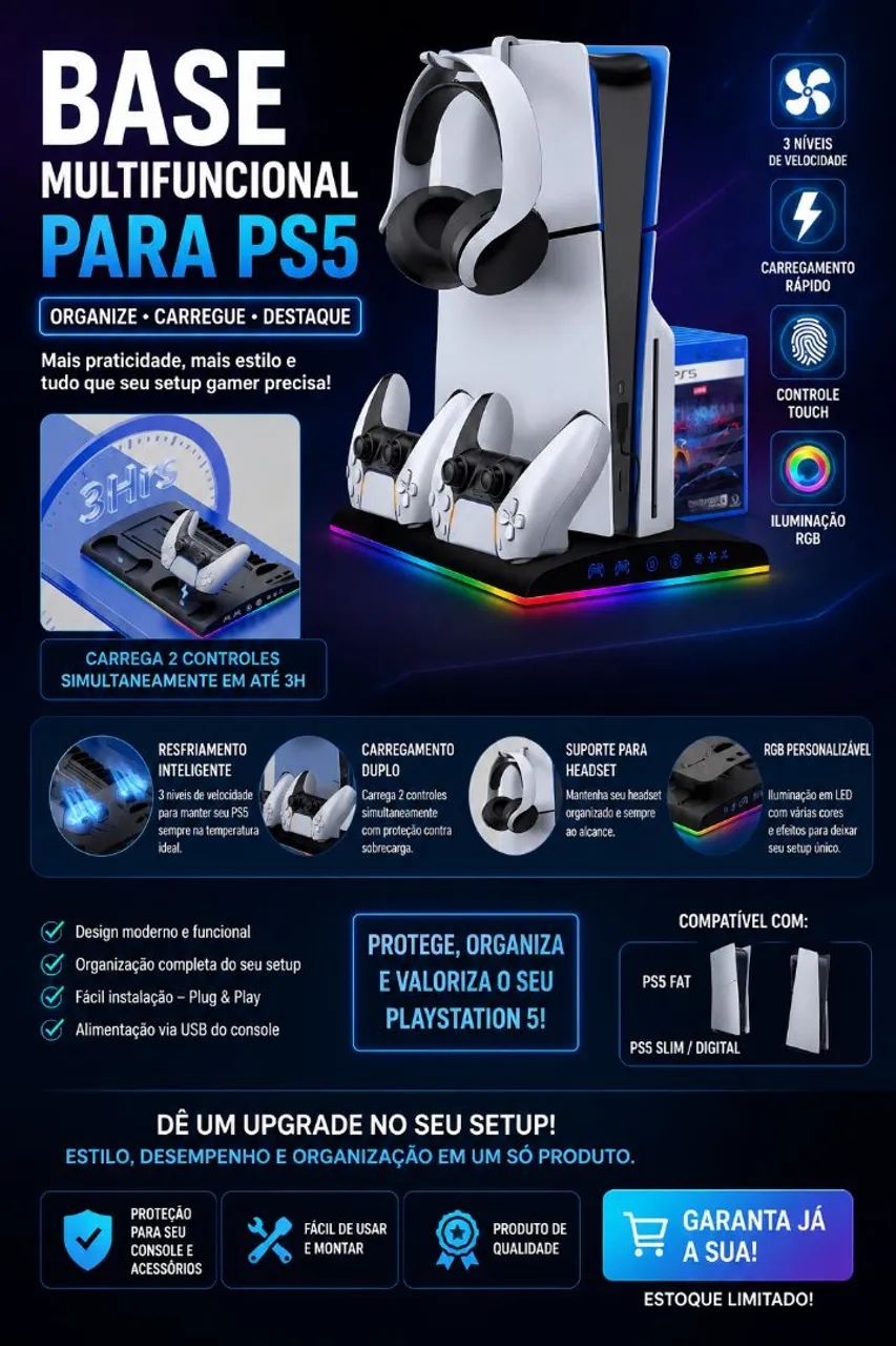 Base carregamento ps5