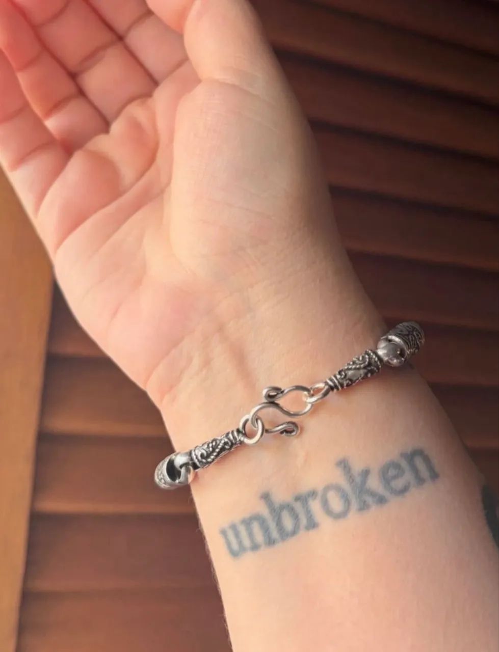 pulseira tailandesa tambor prata 925 (nova) - Foto 3