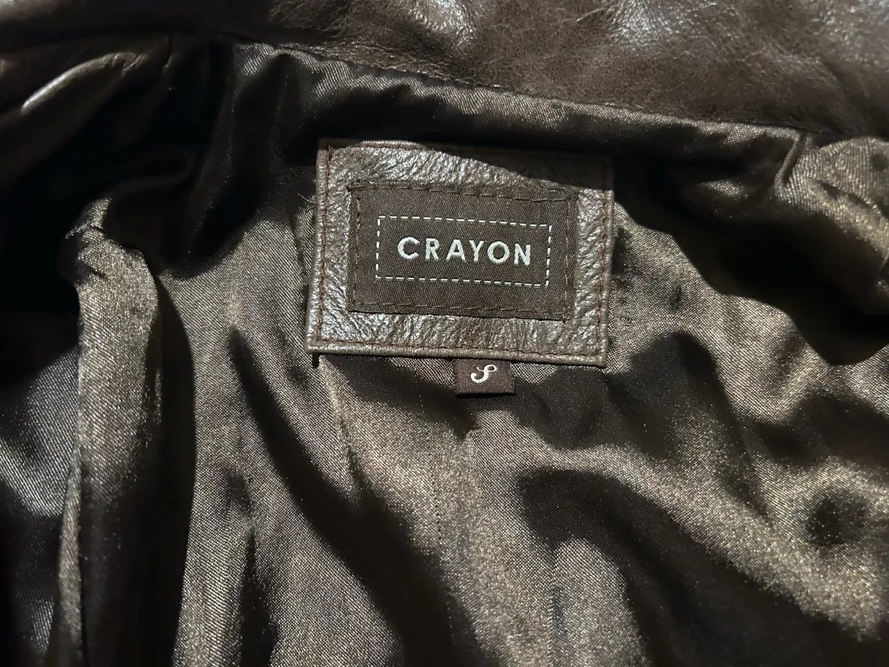 Casaco de Couro Legítimo Feminino Marrom marca Crayon (Argentino) - Foto 5