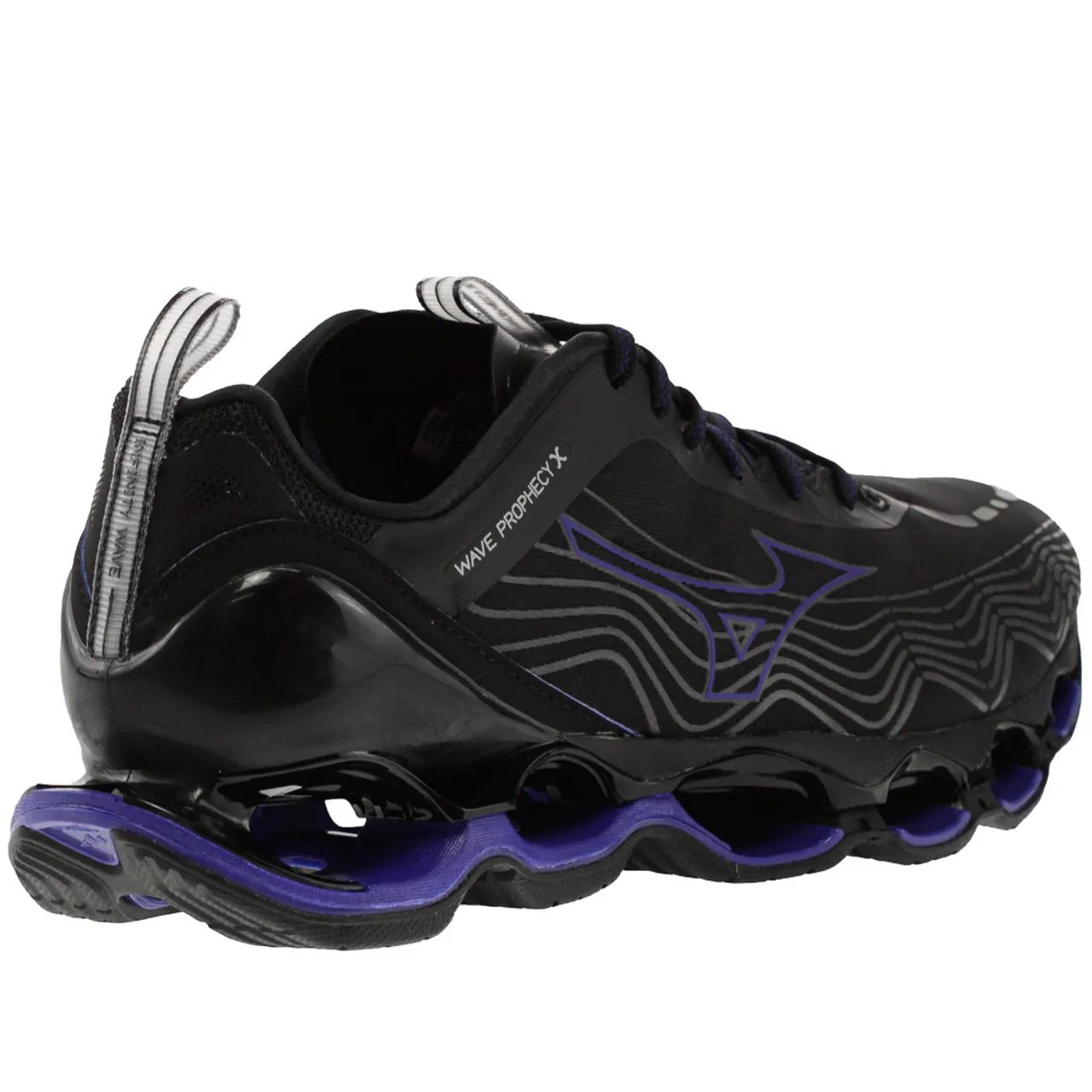 Tênis Mizuno Wave Prophecy X Preto e Azul -  44 - Foto 5