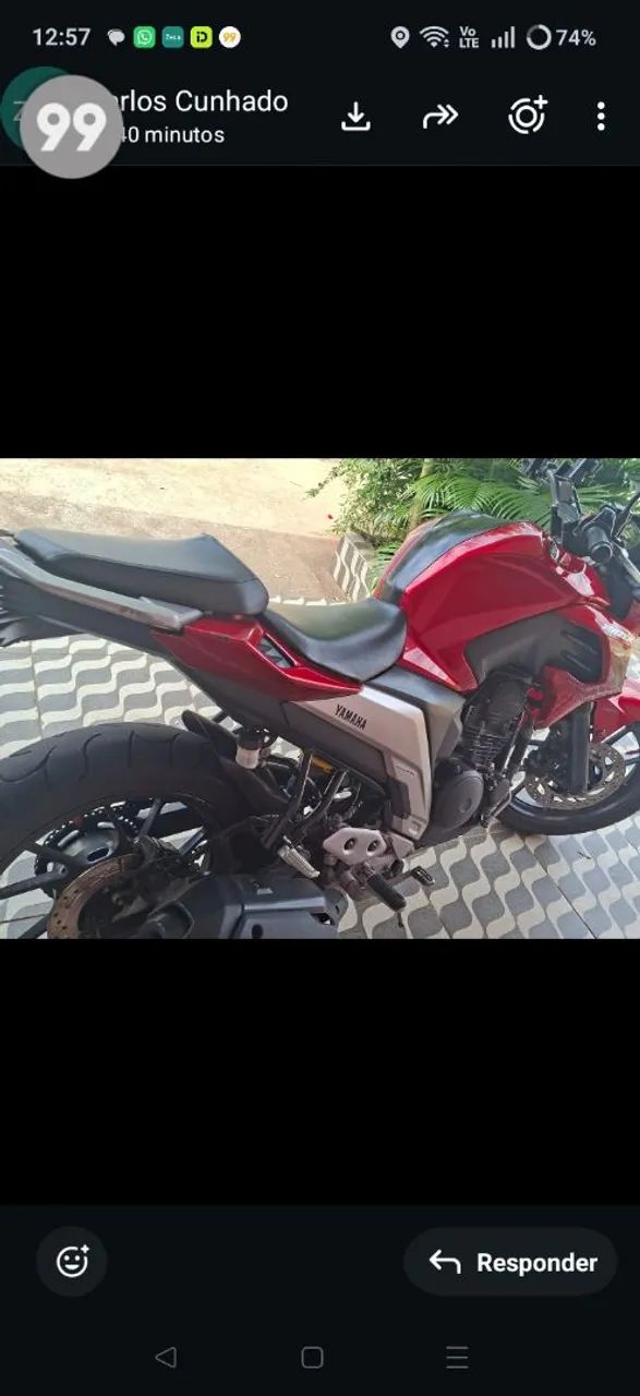 Fz 25 conservada moto bem cuidada - Foto 3