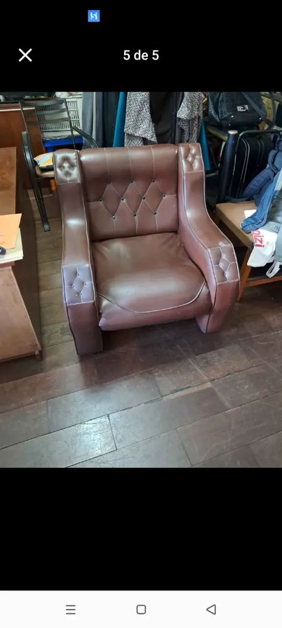 Poltronas em Couro alto padrão Vintage  - Foto 4