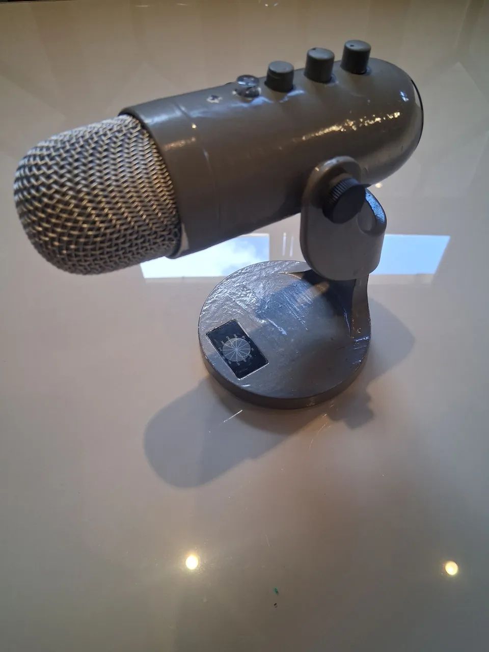MICROFONE USB KA-133 KAPBOM PRATA