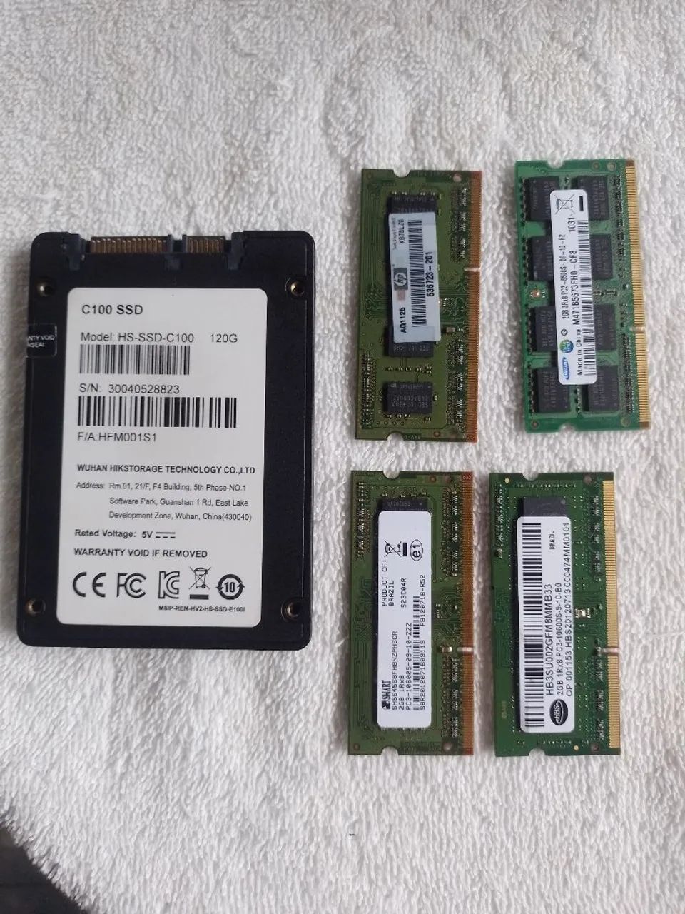 Ssd 120Gb, 4x memória 2Gb DDR 3 para notebook  - Foto 2