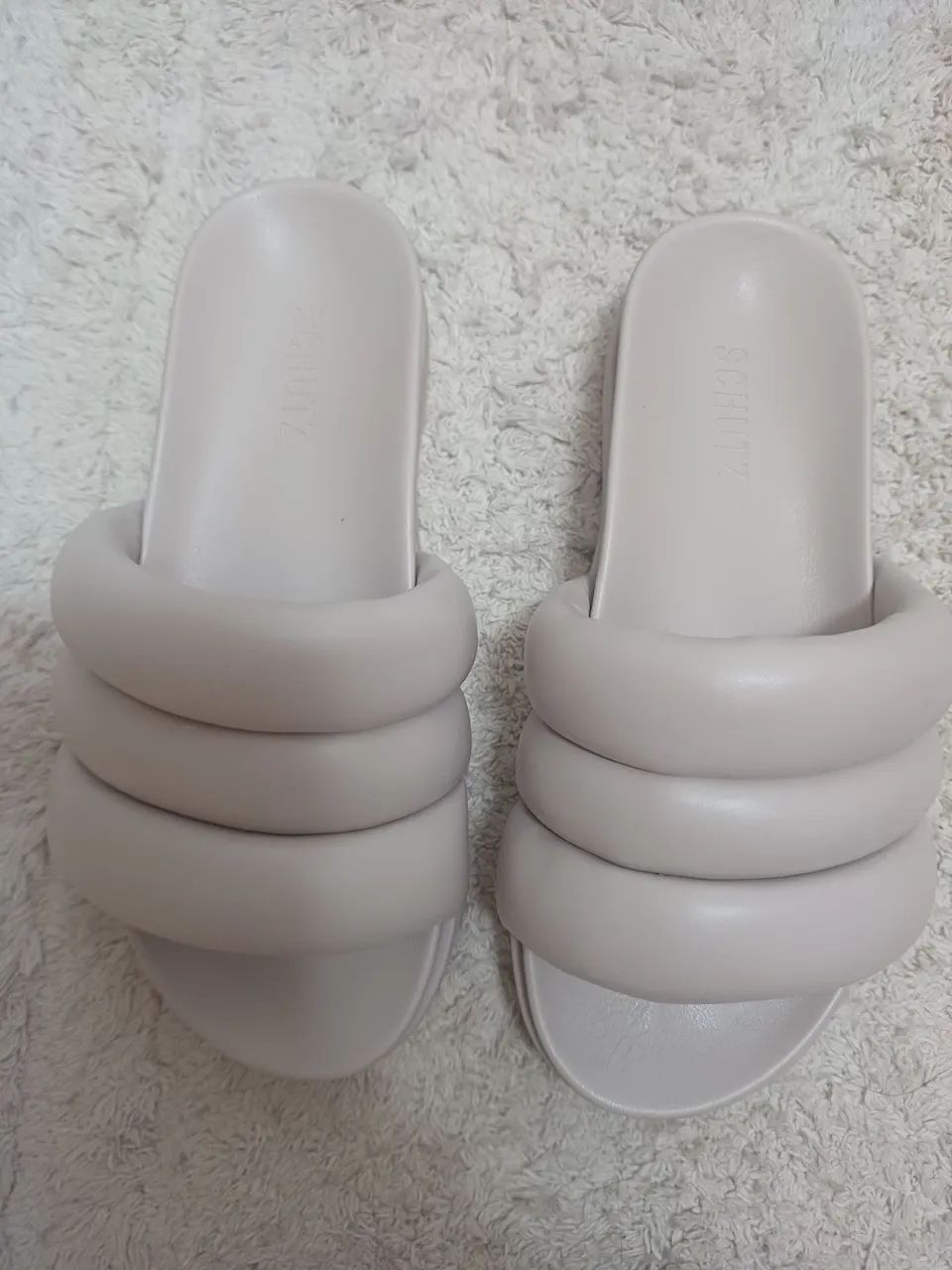 Sandália slide flatform Schutz