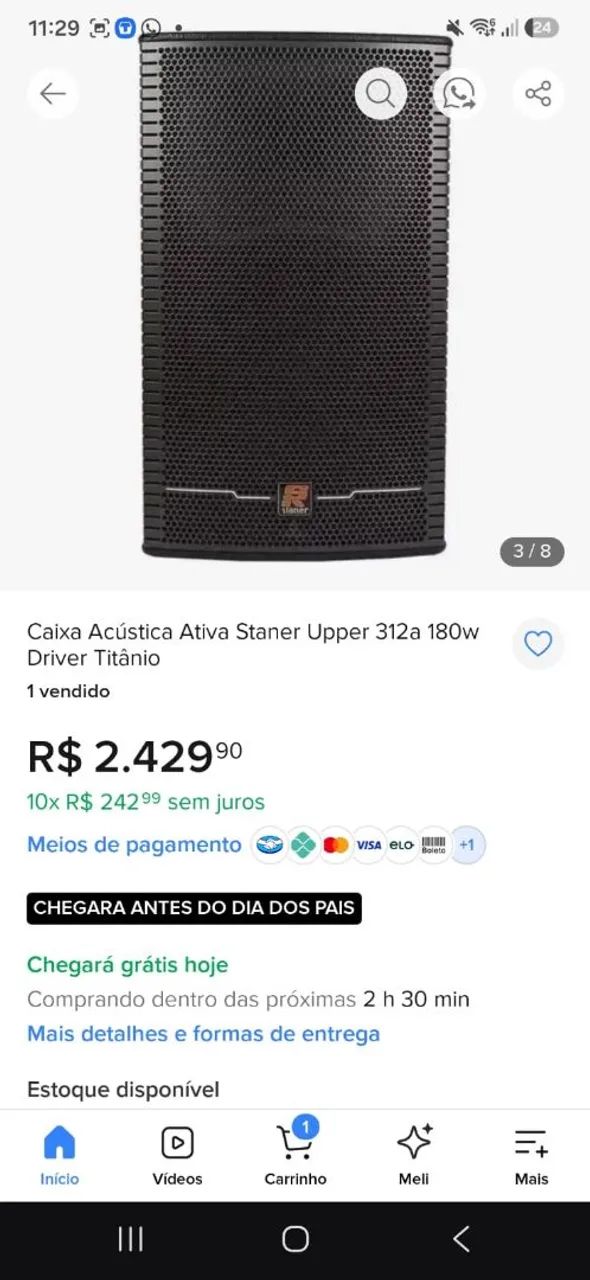 Troco caixa usada ativa de 12 polegadas em caixa JBL a bateria  - Foto 4