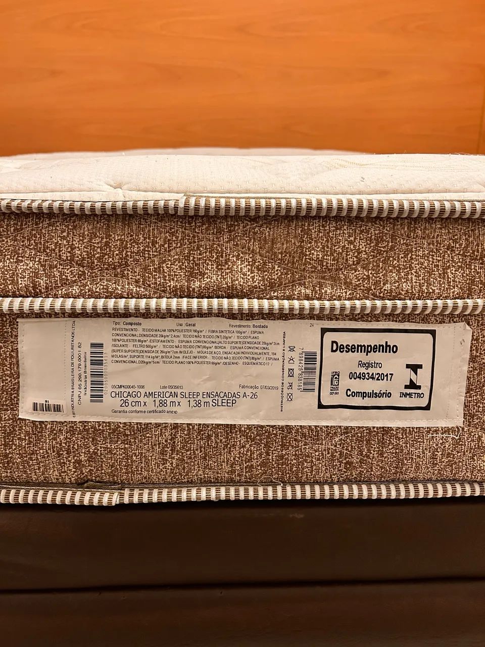 Colchão e cama de casal com baú - Foto 3