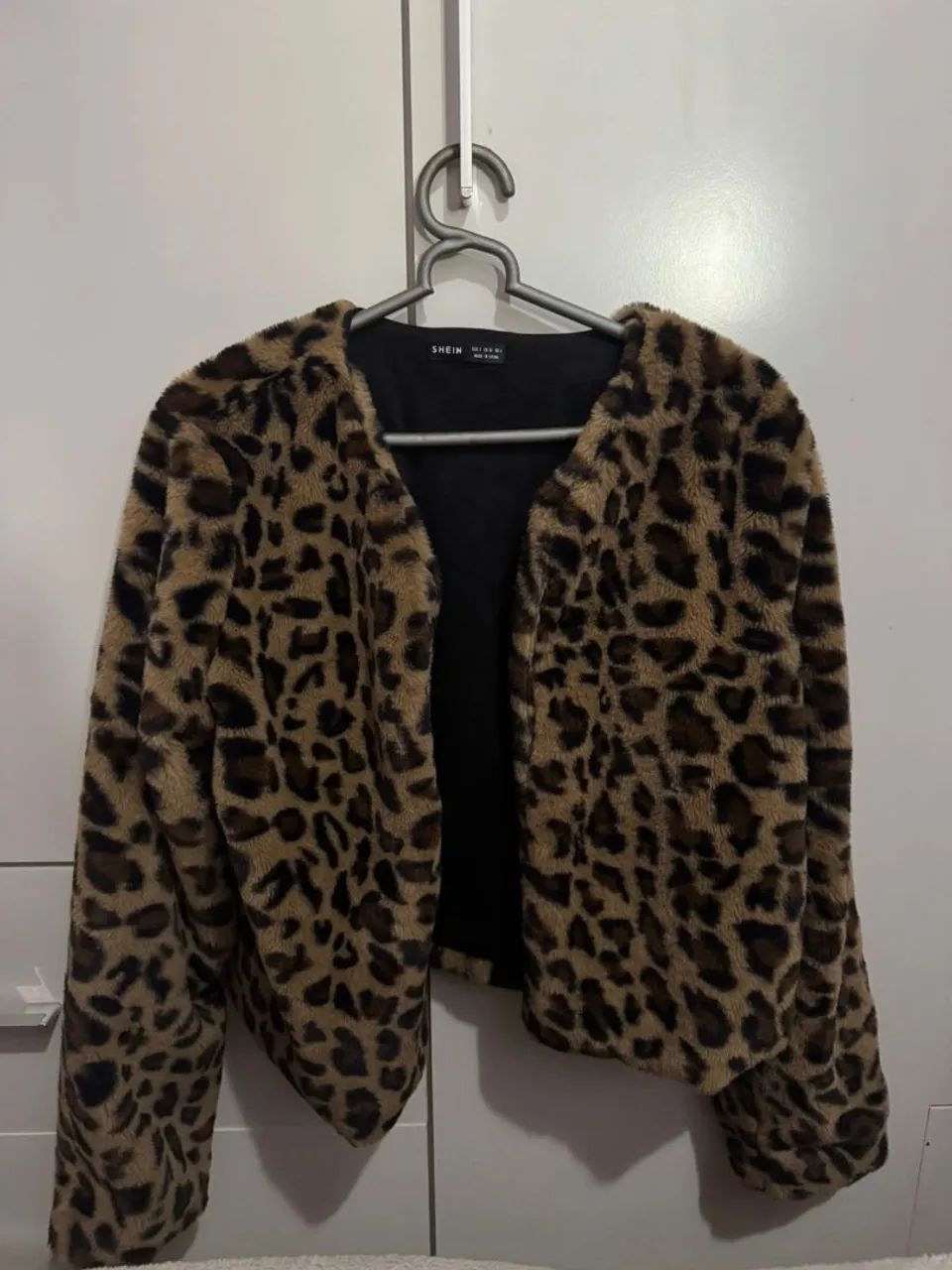 Casaco estampado leopardo Felpudo e Vintage 