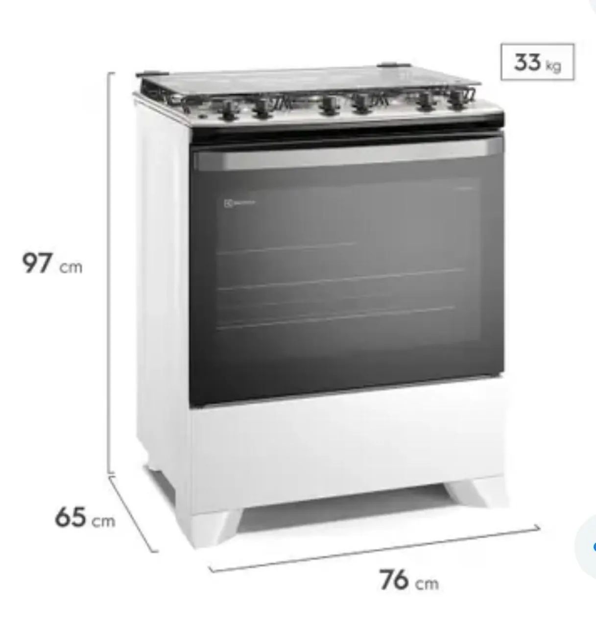 Fogão 5 bocas Electrolux Inox Branco Efficient FE5IW - Foto 5