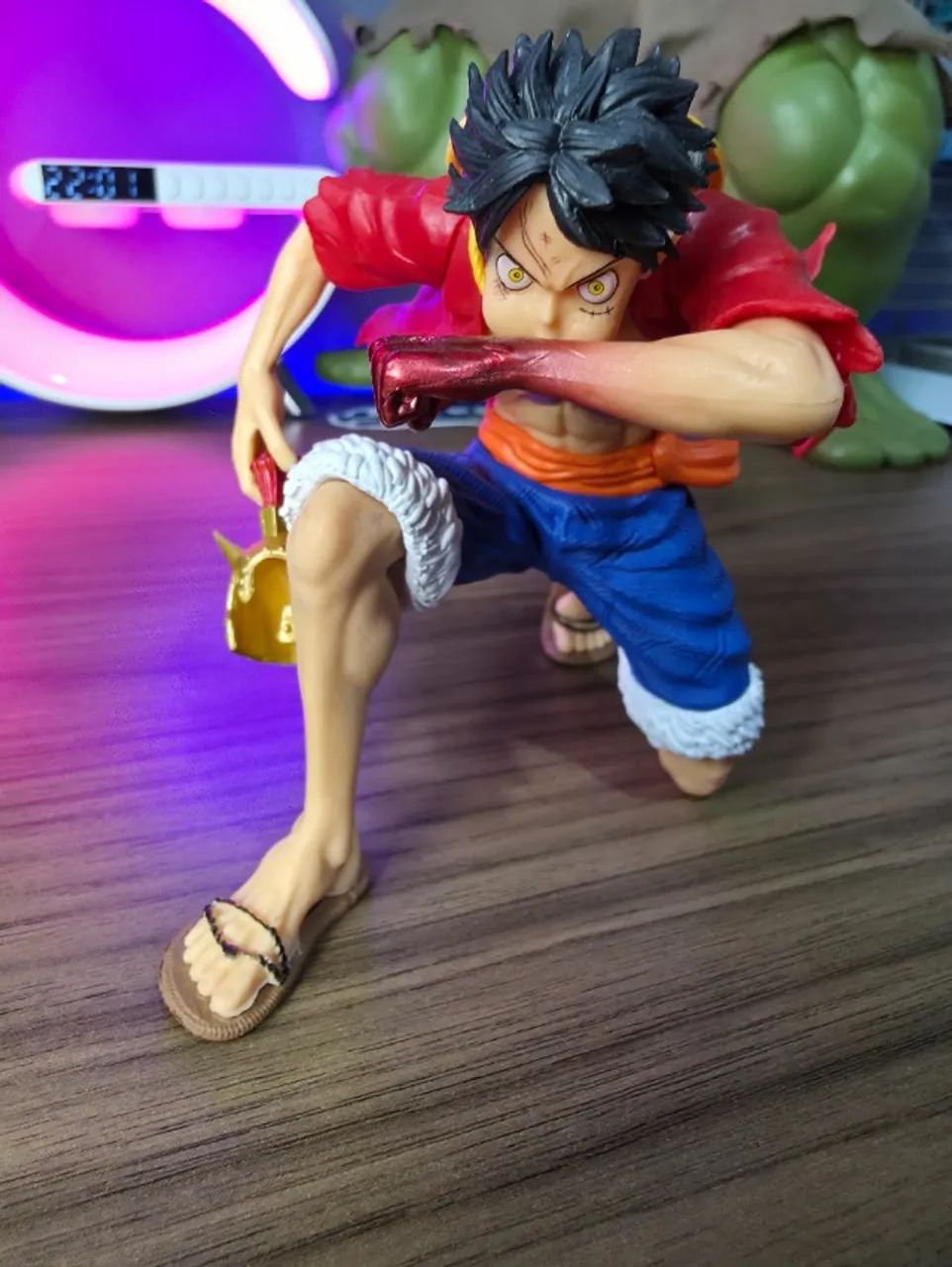 boneco luffy one piece  12cm - Foto 2
