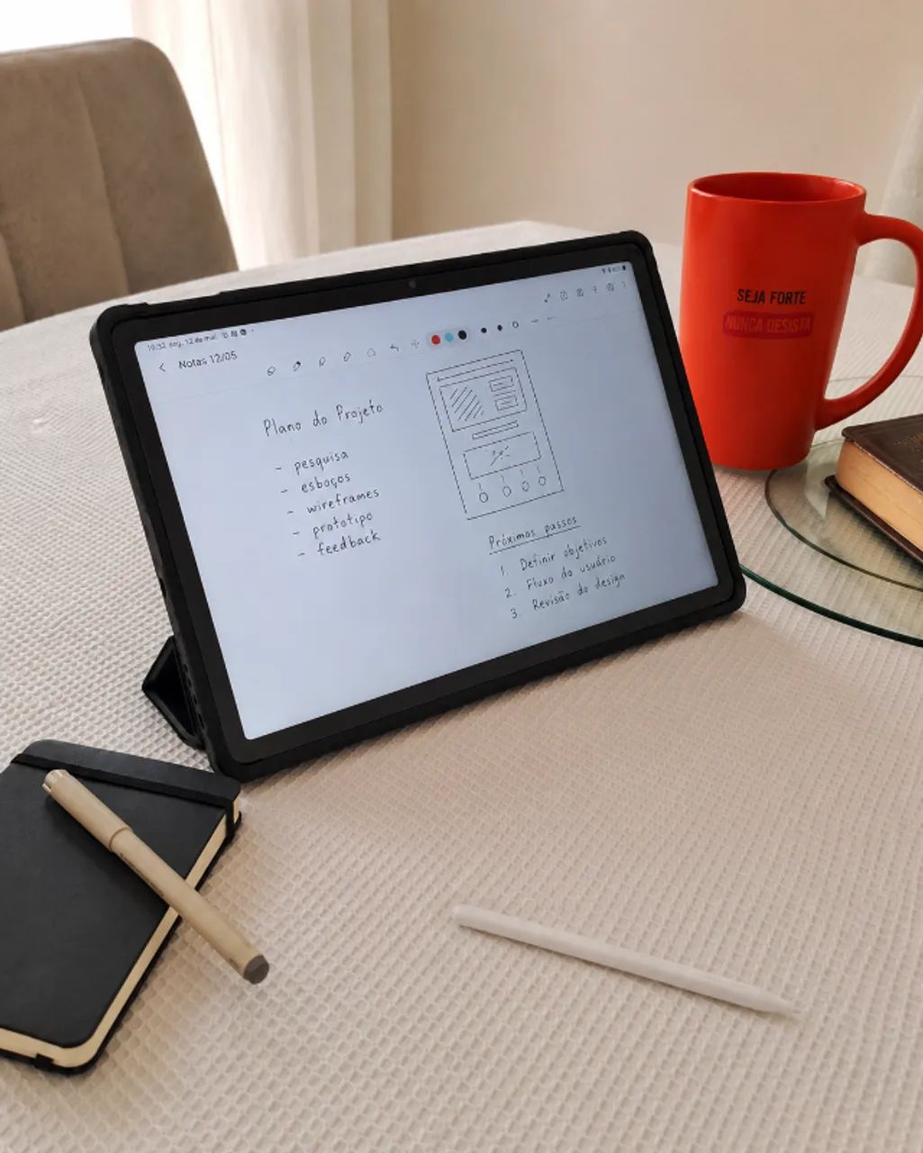 Samsung Galaxy Tab S10 FE+ Wi-Fi + S Pen + Capa Reforçada