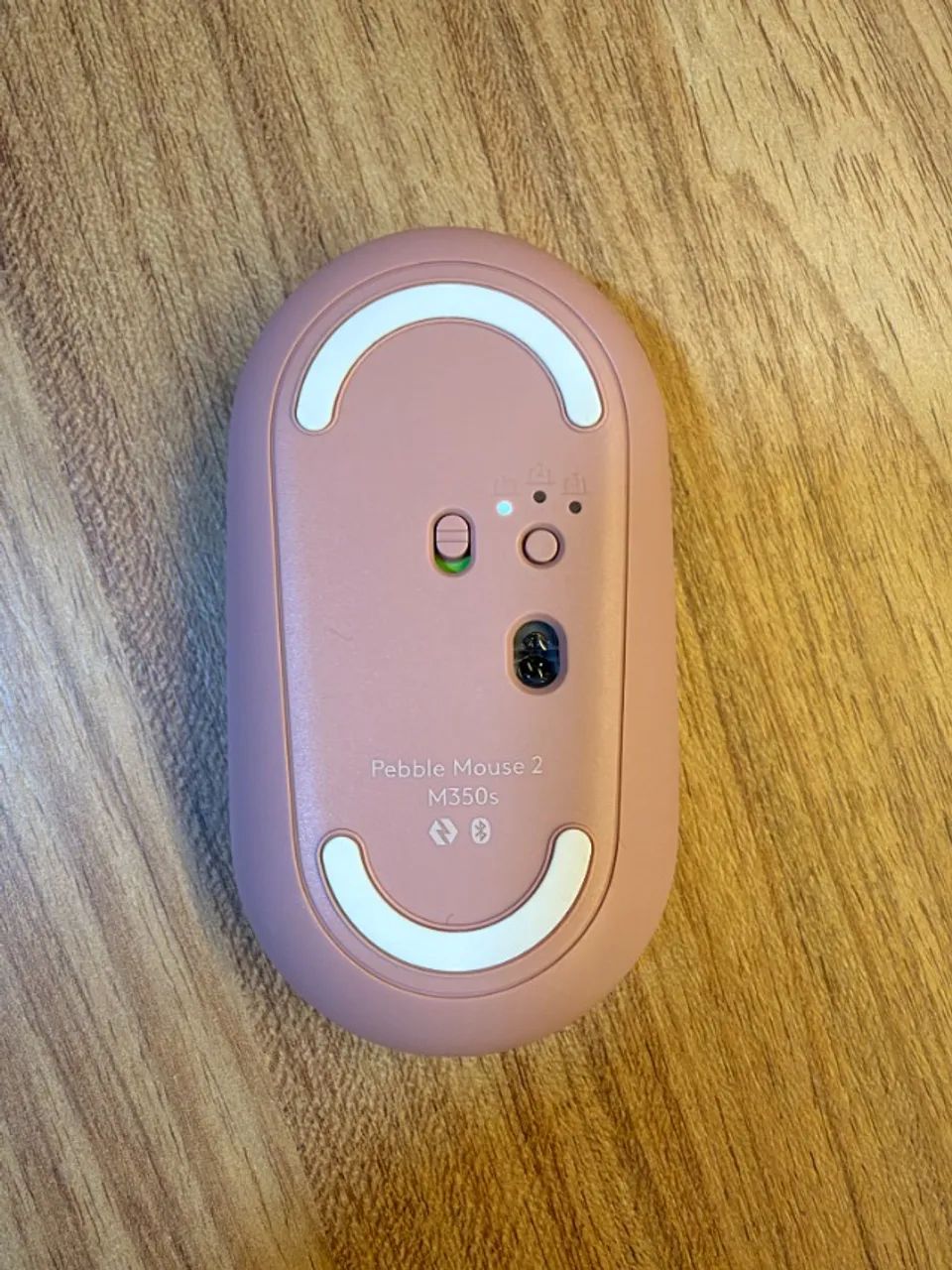 Mouse Sem Fio Logitech Pebble Mouse 2 M350s Rosa - Foto 5