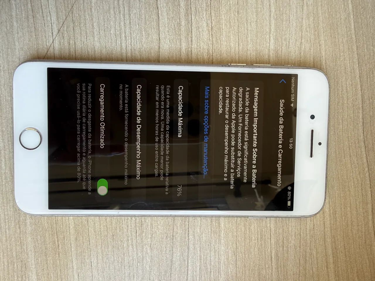 iPhone 8 Plus 64 GB Branco - Funcionando Perfeitamente - Foto 3