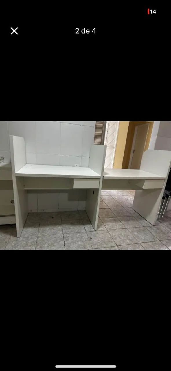 Mesa de escritório cm dois guichê  - Foto 2