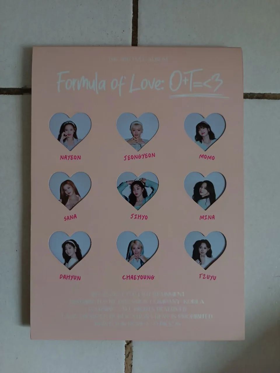 Álbum de K-pop FORMULA OF LOVE | TWICE - CDs, DVDs etc