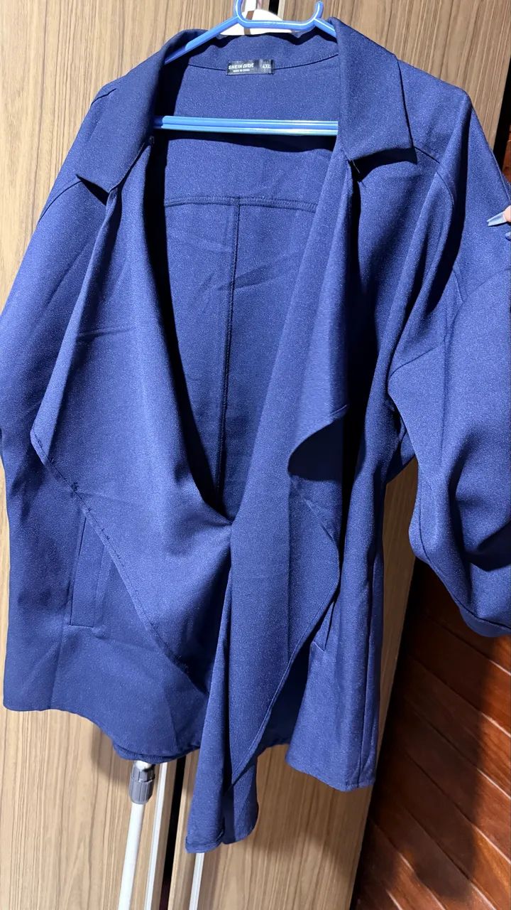 Blazer marinho gola diferente 4xl