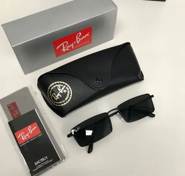 óculos de sol ray ban emy all black - Foto 5