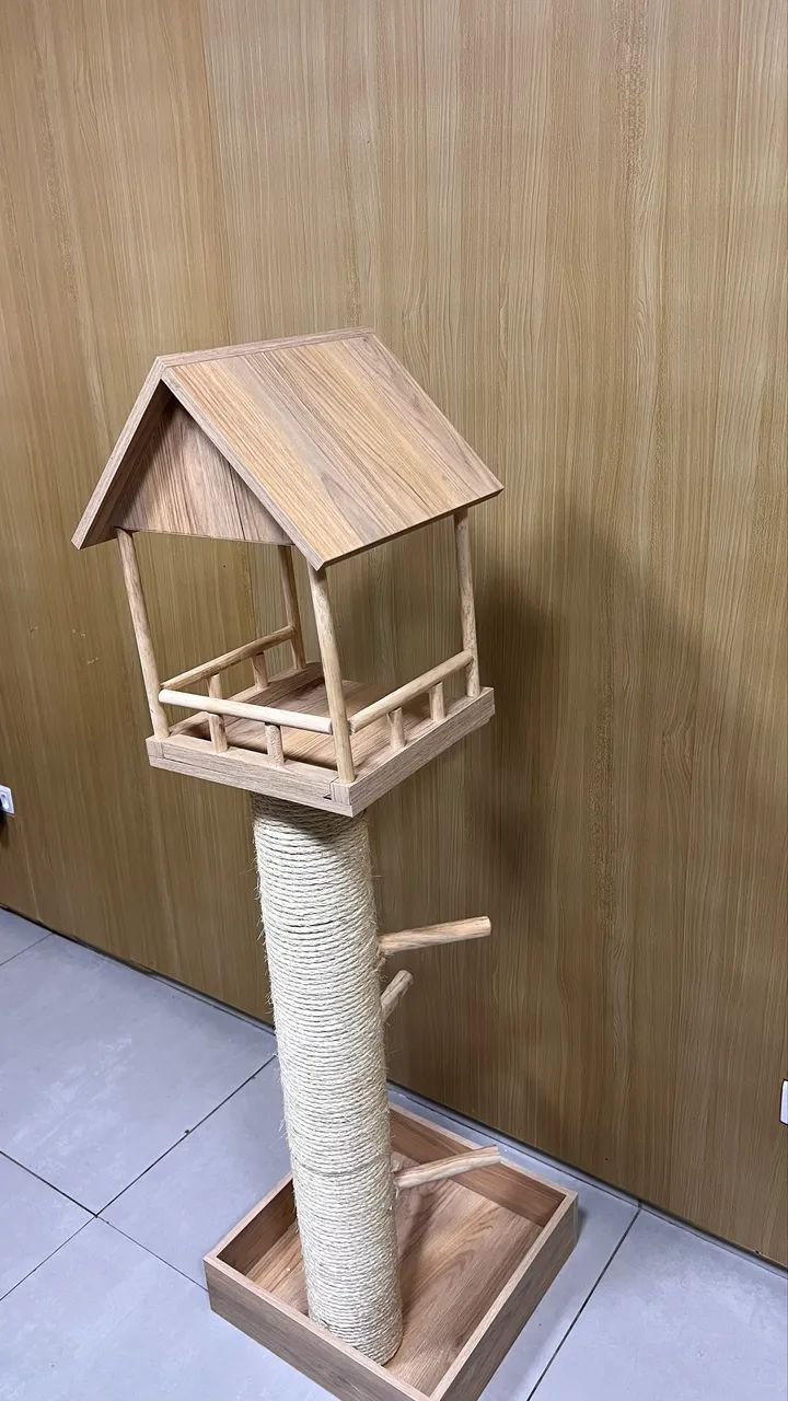 Acessório para pets. Casinha/poleiro para pássaros  - Foto 3