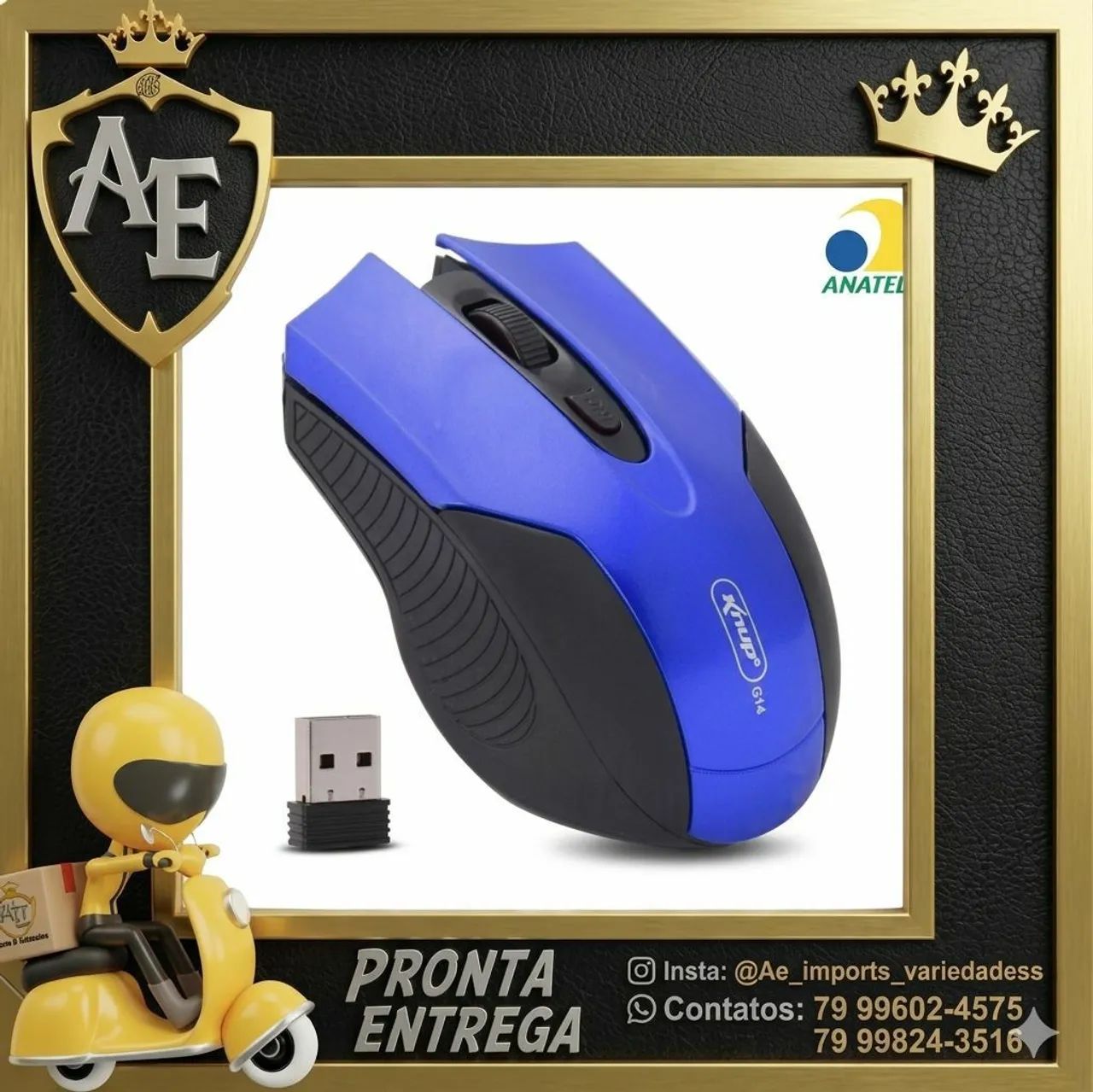 Mouse Sem fio Knup